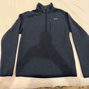Patagonia Men's Navy Zip-Up Sweater